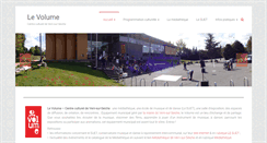 Desktop Screenshot of levolume.fr